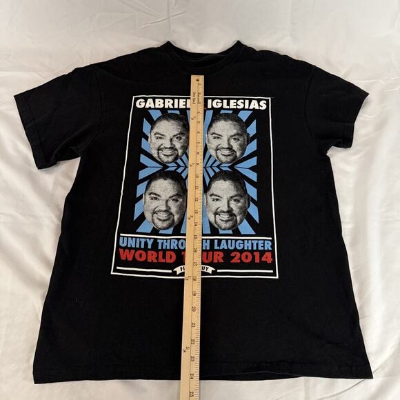 Gabriel Iglesias Unity Through Laughter World Tour 2015  Black Approx Size Large - Picture 4 of 7